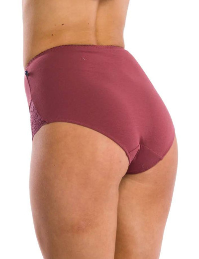 Набор трусов слипов с завышенной талией Key LPF 940 B21 (2 шт), Цвет: бордо, Размеры: S, изображение 4