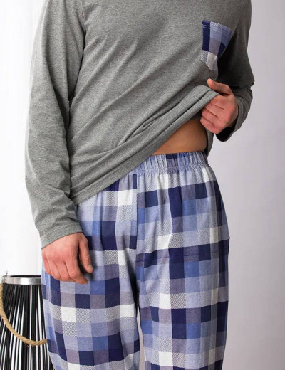 Домашний комплект Key MNS 430 2 B21, Цвет: серый/синий, Размеры: L, изображение 4