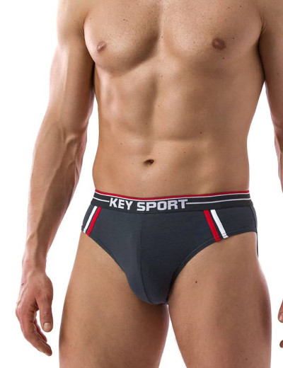 Комплект трусов слипов Key MPP 226 B21 (2 шт), Цвет: синий+бежевый, Размеры: M, изображение 2