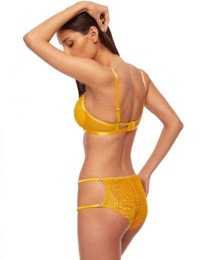 Бюстгальтер балконет пуш-ап Kinga SUNKISS 851-PU, Цвет: желтый, Размеры: 65E, изображение 2