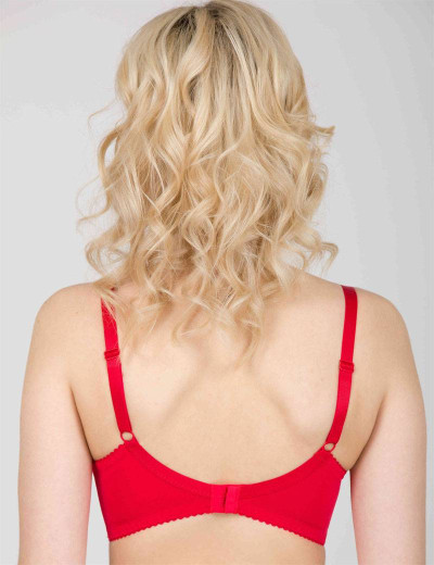 Бюстгальтер мягкий с подкроем Lina A 6021 красный, Цвет: красный, Размеры: 75D, изображение 2 Бюстгальтер мягкий с подкроем Lina A 6021 красный, Цвет: красный, Размеры: 75D, изображение 2