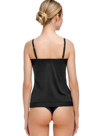 Майка с формованными чашками Mioocchi CRYSTALL 7749 nero, Цвет: nero (черный), Размеры: XL, изображение 2