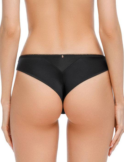 Трусы бразилиана Mioocchi CRYSTALL 7835 nero, Цвет: nero (черный), Размеры: M, изображение 2