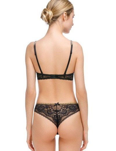 Комплект пуш-ап и бразилиана Mioocchi NORA 776363 nero, Цвет: nero (черный), Размеры: 85C, изображение 2