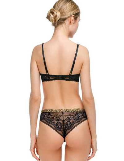 Кружевной комплект нижнего белья бралетт и бразилиана Mioocchi NORA 776565 nero, Цвет: nero (черный), Размеры: 65B, изображение 2