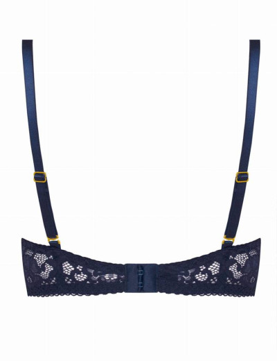 Бюстгальтер супер пуш-ап без косточек Nipplex EUNIKA SUPER P-UP, Цвет: темно-синий, Размеры: 65E, изображение 6