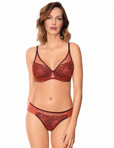 Трусы бразилиана Nipplex LIVIA BRAZYLIANY рубин, Цвет: рубин, Размеры: XL, изображение 2