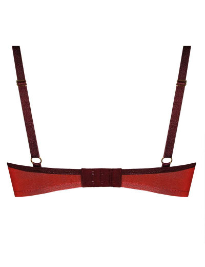 Бюстгальтер балконет пуш-ап Nipplex LIVIA P-UP рубин, Цвет: рубин, Размеры: 80B, изображение 5