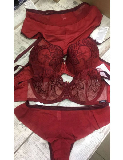 Трусы бразилиана Nipplex LIVIA BRAZYLIANY рубин, Цвет: рубин, Размеры: XL, изображение 6