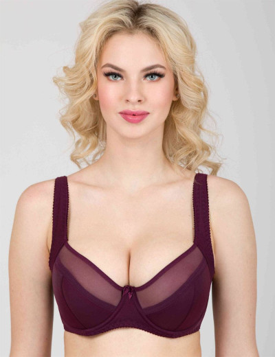 Бюстгальтер полумягкий с подкроем Novella 152 слива, Цвет: слива, Размеры: 90G, изображение 5