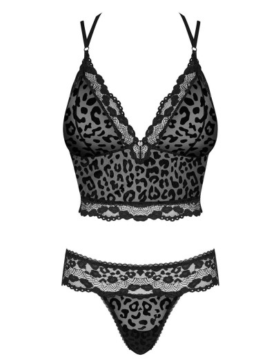 Соблазнительный комплект Obsessive GIULLY SET, Цвет: черный, Размеры: L/XL, изображение 3