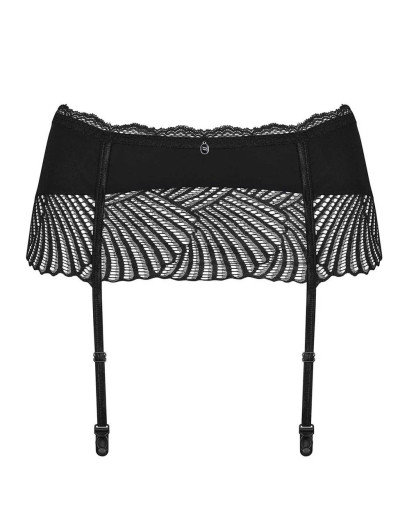 Сексуальный пояс для чулок Obsessive KLARITA GARTER BELT, Цвет: черный, Размеры: S/M, изображение 3