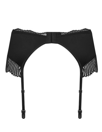 Сексуальный пояс для чулок Obsessive KLARITA GARTER BELT, Цвет: черный, Размеры: S/M, изображение 4
