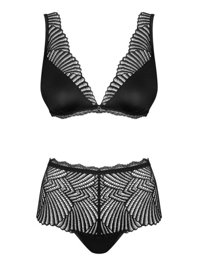 Соблазнительный комплект Obsessive KLARITA SET, Цвет: черный, Размеры: L/XL, изображение 3