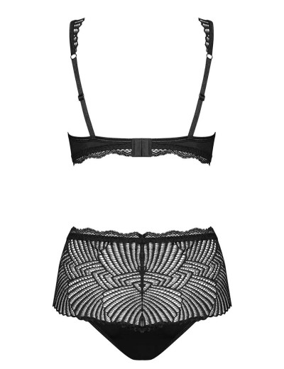 Соблазнительный комплект Obsessive KLARITA SET, Цвет: черный, Размеры: L/XL, изображение 4