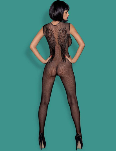 Боди-комбинезон Obsessive N 112 черный, Цвет: черный, Размеры: S/M/L, изображение 4 Боди-комбинезон Obsessive N 112 черный, Цвет: черный, Размеры: S/M/L, изображение 4