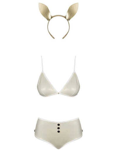 Ролевой костюм зайчика Obsessive NEO GOLDES, Цвет: бежевый, Размеры: S/M, изображение 3