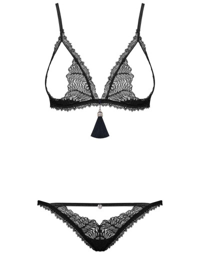 Откровенный комплект Obsessive ROMANESA SET, Цвет: черный, Размеры: L/XL, изображение 3 Откровенный комплект Obsessive ROMANESA SET, Цвет: черный, Размеры: L/XL, изображение 3