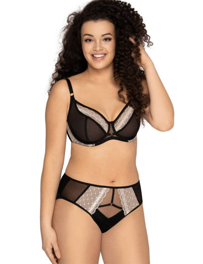 Бюстгальтер полумягкий Ava ROCK'N'ROLL 1968 PU, Цвет: черный, Размеры: 100C, изображение 3