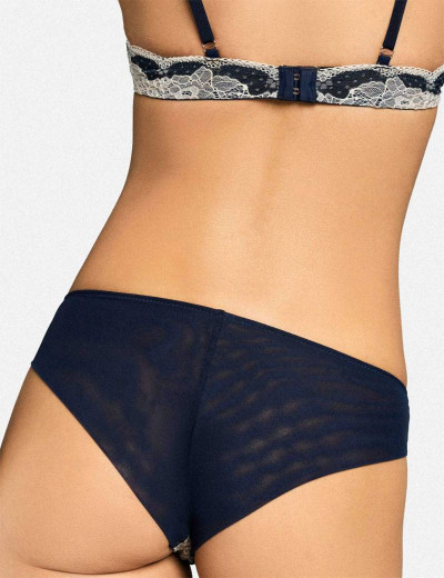 Трусы бразилиана Esotiq ADORNO 39144 сине-белый, Цвет: темно-синий с белым, Размеры: S, изображение 2