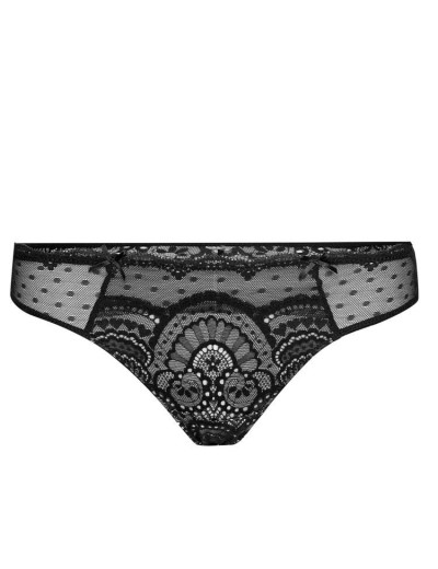 Трусы стринги Esotiq BECKY 39149 черно-серый, Цвет: черный с серым, Размеры: S, изображение 5