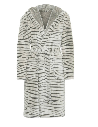 Теплый халат с капюшоном Esotiq FANCY 39357, Цвет: серый, Размеры: S, изображение 3