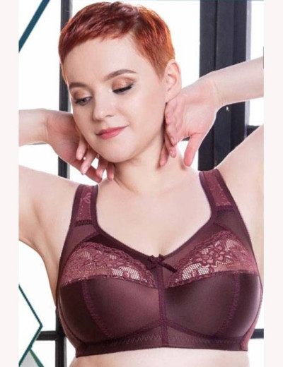 Бюстгальтер мягкий без косточек Honey H34-17-L махагон, Цвет: махагон, Размеры: 95H, изображение 5