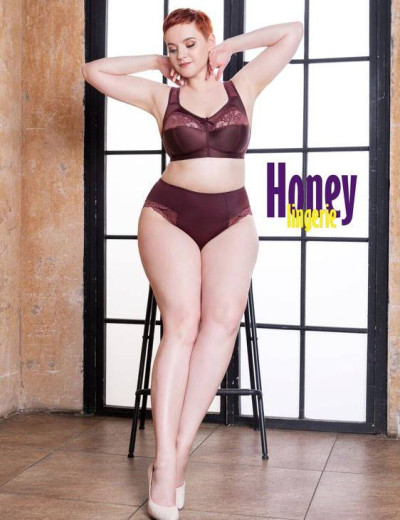 Бюстгальтер мягкий без косточек Honey H34-17-L махагон, Цвет: махагон, Размеры: 95H, изображение 2