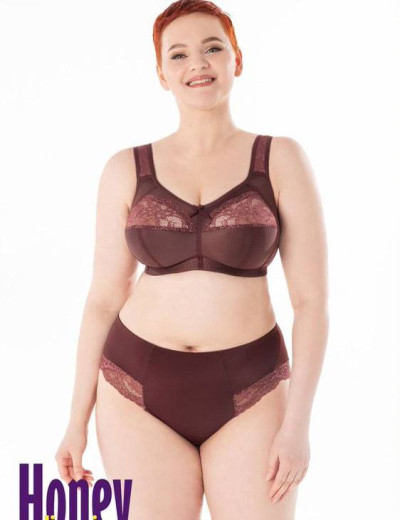 Бюстгальтер мягкий без косточек Honey H34-17-L махагон, Цвет: махагон, Размеры: 95H, изображение 4