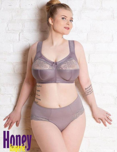 Бюстгальтер мягкий без косточек Honey H34-17-L серый жемчуг, Цвет: серый жемчуг, Размеры: 90D, изображение 2