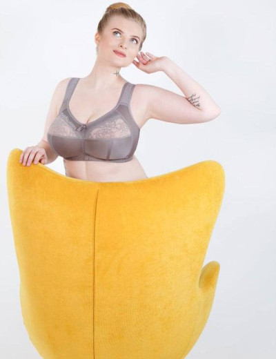 Бюстгальтер мягкий без косточек Honey H34-17-L серый жемчуг, Цвет: серый жемчуг, Размеры: 90D, изображение 5