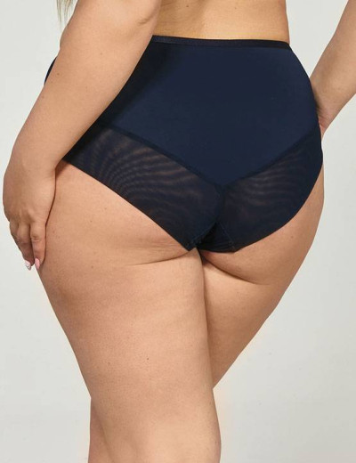 Трусы стринги высокие Kris Line ELIZABETH stringi high waist, Цвет: темно-синий, Размеры: L, изображение 2