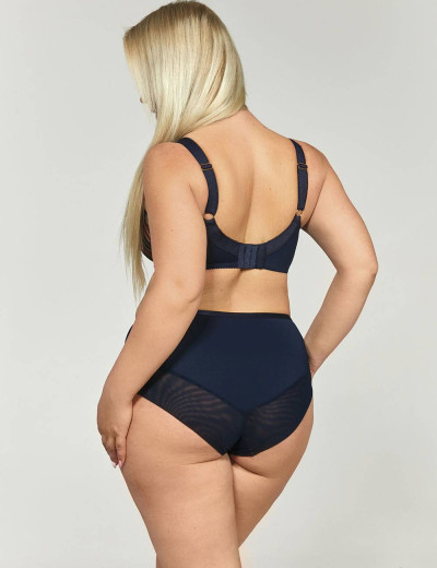 Трусы стринги высокие Kris Line ELIZABETH stringi high waist, Цвет: темно-синий, Размеры: L, изображение 4