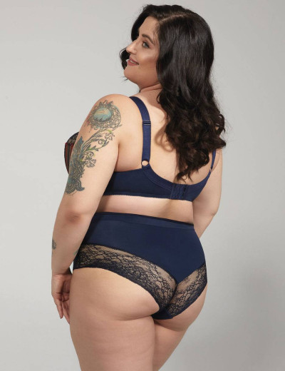 Бюстгальтер мягкий с подкроем Kris Line ELIZABETH soft side support, Цвет: темно-синий, Размеры: 90I, изображение 3