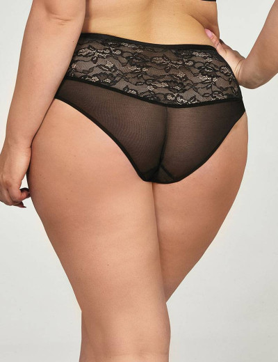 Трусы слипы высокие Kris Line LUELLA high waist, Цвет: черный, Размеры: M, изображение 2