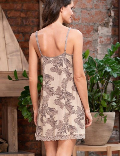 Сорочка из трикотажной вискозы Mia-Amore AELITA 1710, Цвет: бежевый, Размеры: S, изображение 2 Сорочка из трикотажной вискозы Mia-Amore AELITA 1710, Цвет: бежевый, Размеры: S, изображение 2