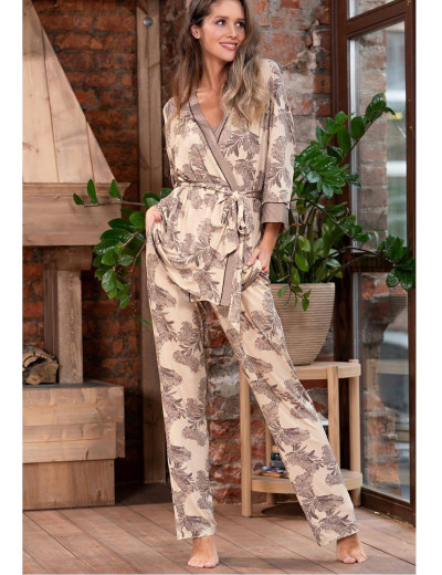 Комплект-тройка из трикотажной вискозы Mia-Amore AELITA 1716, Цвет: бежевый, Размеры: M, изображение 2 Комплект-тройка из трикотажной вискозы Mia-Amore AELITA 1716, Цвет: бежевый, Размеры: M, изображение 2