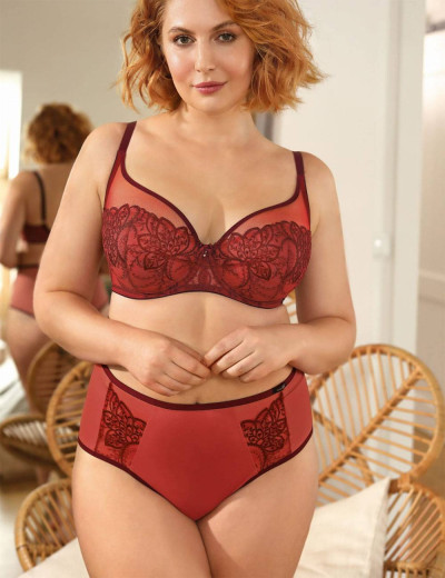 Трусы слипы Nipplex LIVIA FIGI рубин, Цвет: рубин, Размеры: L, изображение 5