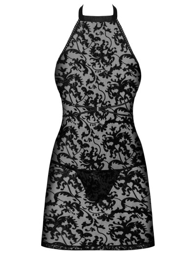 Сексуальная сорочка с трусиками Obsessive SOFTILY CHEMISE, Цвет: черный, Размеры: L/XL, изображение 3