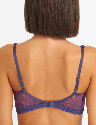 Бюстгальтер балконет биколор Simona M 608 батик-сетка, Цвет: батик-сетка, Размеры: 75F, изображение 2