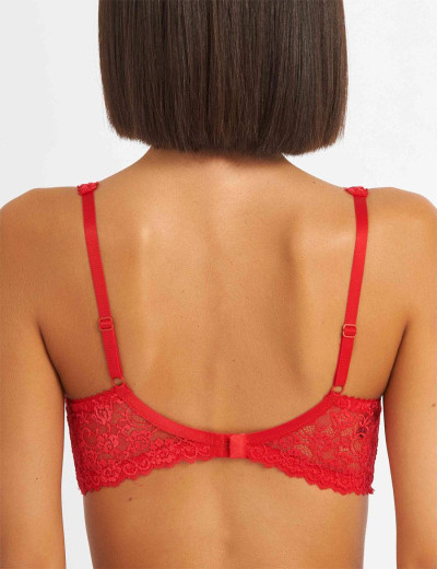 Бюстгальтер балконет Simona M 608 красный, Цвет: красный, Размеры: 95B, изображение 2