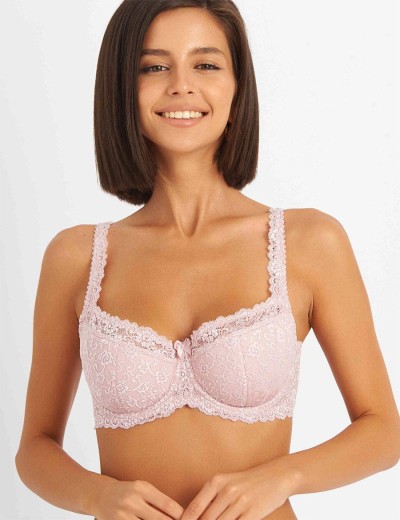 Бюстгальтер балконет Simona M 608 лотос, Цвет: лотос, Размеры: 90B, изображение 3