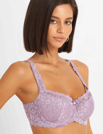 Бюстгальтер балконет Simona M 608 туман, Цвет: туман, Размеры: 70F, изображение 5