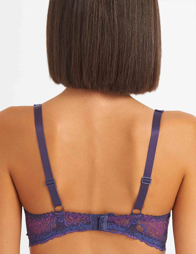 Бюстгальтер балконет пуш-ап биколор Simona M 870 батик-сетка, Цвет: батик-сетка, Размеры: 75D, изображение 2