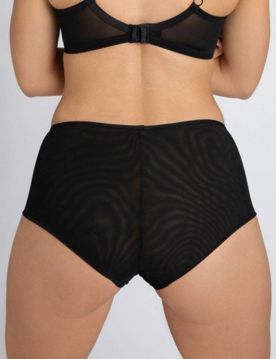 Трусы шорты высокие Subtille BERTA BLACK maxi, Цвет: черный, Размеры: XL, изображение 2