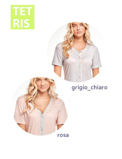 Ночная рубашка из вискозы Infiore TETRIS TET0463, Цвета: rosa, Размеры: 2XL, изображение 2