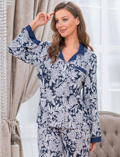 Пижама Mia-Mella MADLEN 6418, Цвет: синий, Размеры: M, изображение 2