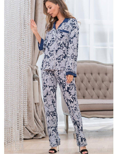 Пижама Mia-Mella MADLEN 6418, Цвет: синий, Размеры: M, изображение 4