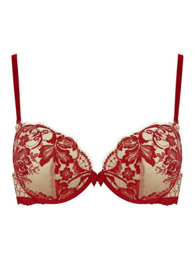 Комплект белья Mioocchi EMMA 775454 пуш-ап бразилиана rosso, Цвет: rosso (красный), Размеры: 70B, изображение 4