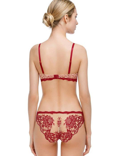 Комплект белья Mioocchi EMMA 775555 балконет слипы rosso, Цвет: rosso (красный), Размеры: 70C, изображение 2